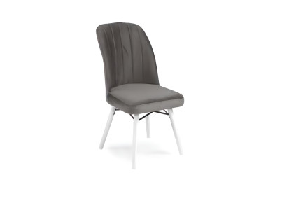 Dark gray living room armchair, luxurious kitchen chairs, textile seaters