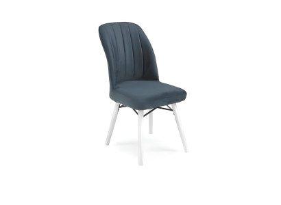 Dark gray dining chair textile seating furniture velvet chairs designer furniture