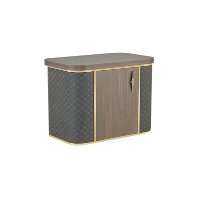 Two-tone brown-black modern design style sideboard for office wood