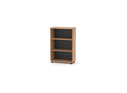 File cabinet, insert shelf, black brown, two-tone, modern study