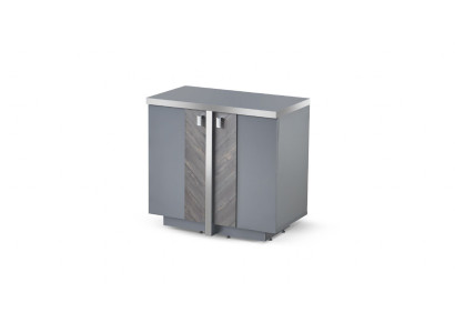 Modern design style dresser, gray filing cabinet, solid color, storage, doors