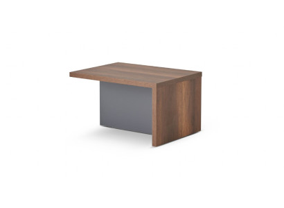 Coffee table brown grey two-tone rectangular shape modern study