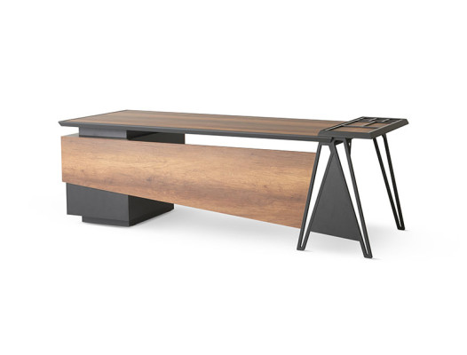 Desk Office Desk Study Room Brown Gray Two-Tone Modern Design