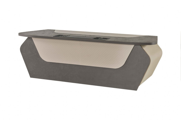 Office desk gray two-tone modern rectangular design style study
