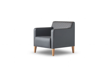 Armchair Black Solid Color Modern Design Style Home Office Living Room