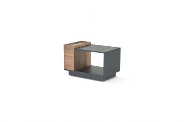 Black-Brown Office Coffee Table Designer Storage Table Wooden Furniture