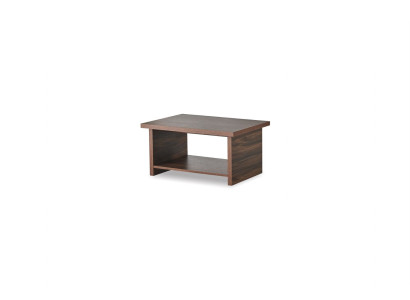 Coffee table brown shelf modern insert rectangular living room office