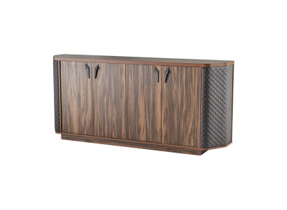 Sideboard Filing Cabinet Brown Four-Door Modern Rectangular Study