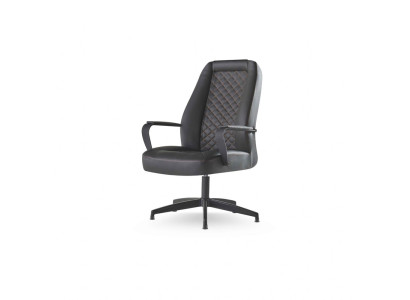 Leather armchair black office chair modern study office armchair leather