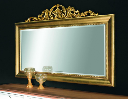 Mirror Wall Mirror Rectangular Hallway Mirror Wood Wall Decoration Little Mirror Baroque