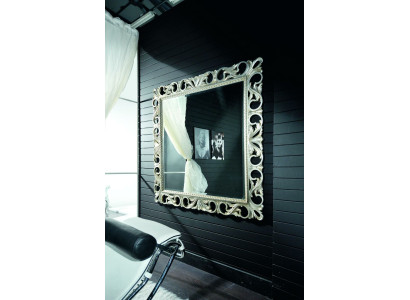 Mirror Wooden Frame Wall Mirror Classic Designer Mirror 192x112 Wood XXL Large