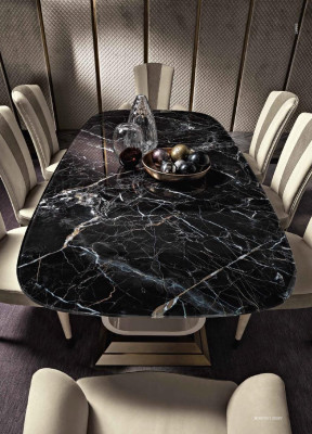 Dining table luxury solid wood furniture from Italy dining room tables furniture