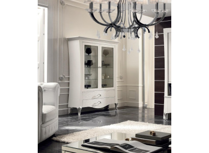 Luxury display window showcase cabinet glass cabinet style Italy modern design wood
