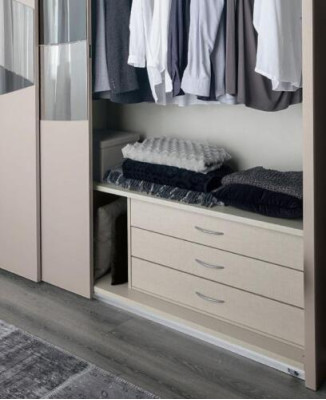 Wardrobe with sliding doors bedroom wood cabinet cabinets wood mirror