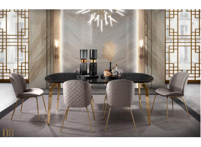 Dining table design furniture Italy luxury dining room table dining tables marble stainless steel