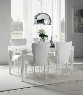 Extendable dining table wooden luxury tables dining room furniture dining modern design