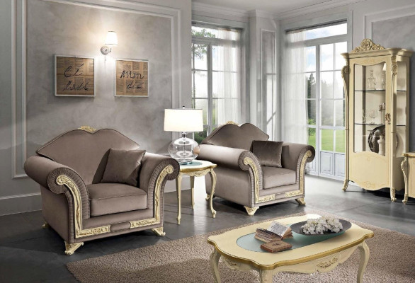 Armchair 1-seater living room relax design furniture Italian decor Italy