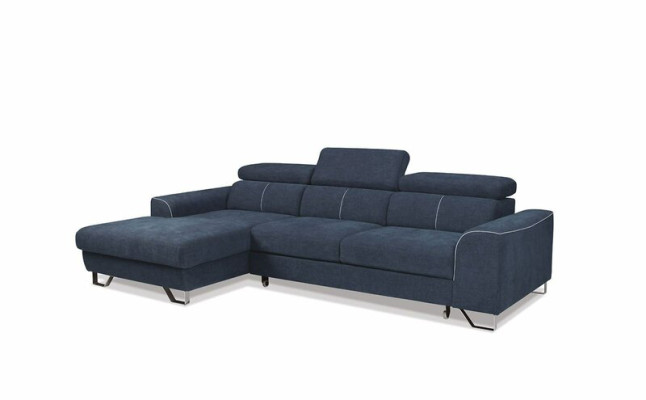 Stylish, very soft, ultra-comfortable corner sofa with fashionable and luxurious upholstery.