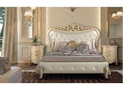 Chesterfield Bed Upholstery Design Luxury Double Hotel Beds Italian Wood New