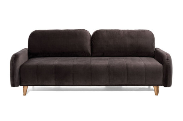 The luxurious large sofa bed is made from high-quality material.