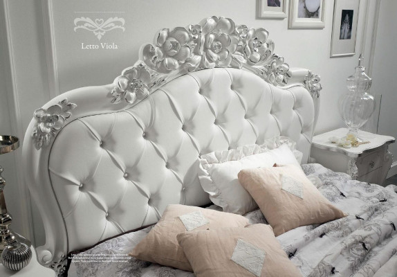 Bed style bedroom beds wood Italian furniture design classic art deco