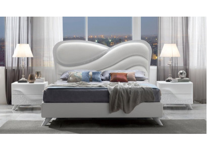 Double bed bed bed frame bed frames white double modern luxury Italy style new
