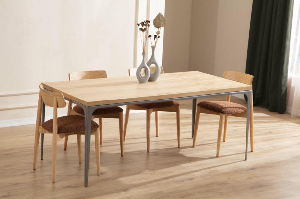 Dining table brown table luxury dining room style classical modern furniture new