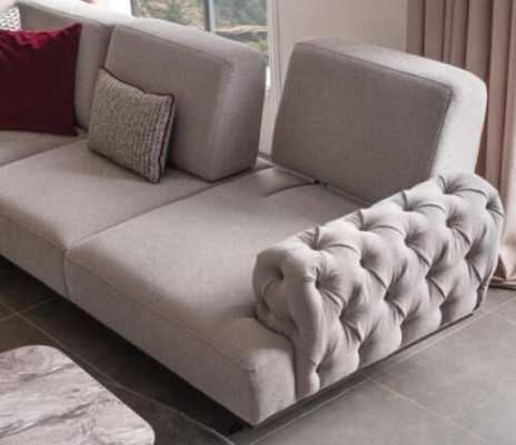Corner sofa set 2x coffee table corner ensemble table living landscape L shape furniture