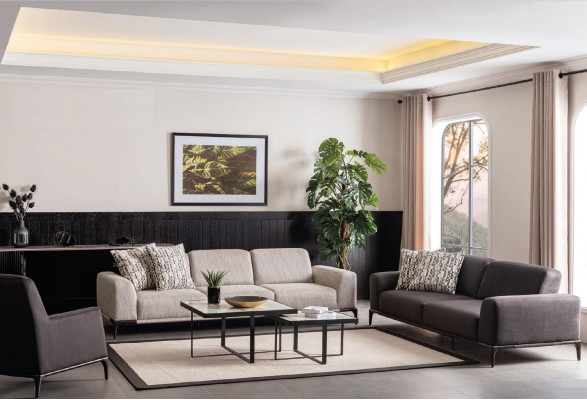 Living room sofa 4-seater design style furniture modern sofas elegant