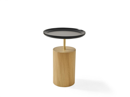 Coffee table luxury wood design table side table black round tables new
