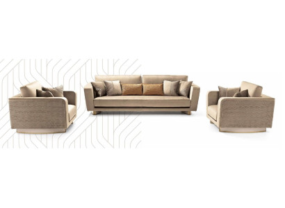 Luxury furniture sofa set couch sofa upholstery 3+2 seat couches sofas 2-piece Italy