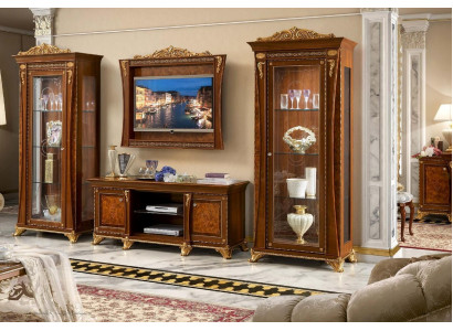 TV stand cabinet luxury living room wall unit living room line new set showcase wood furniture