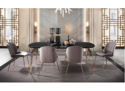 Set table tables luxury wood furniture new dining room group complete set 7 pcs
