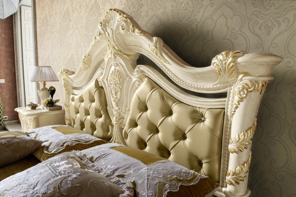 Bedroom luxury bed nightstand dresser complete set furniture hotel