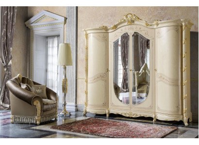 Bedroom furniture Italy wood cabinet wardrobe solid wood wardrobe