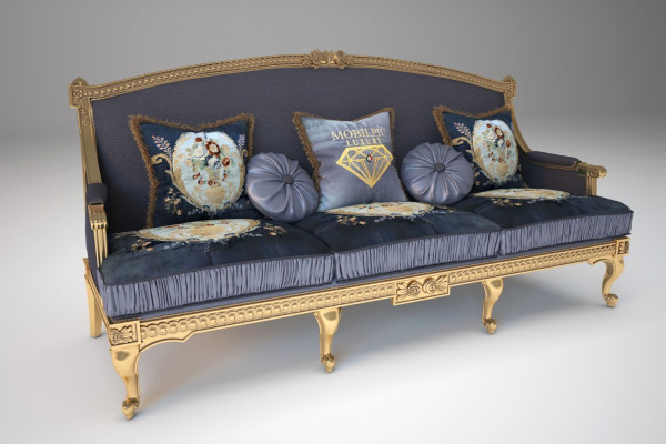 Sofas Couches Seating Sets Design Club 3-Seater Sofa Couch Upholstered 3-Seater Textile