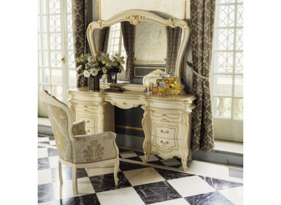 Dressing table + chair dressing table cosmetic table mirror dresser tables 3-piece set