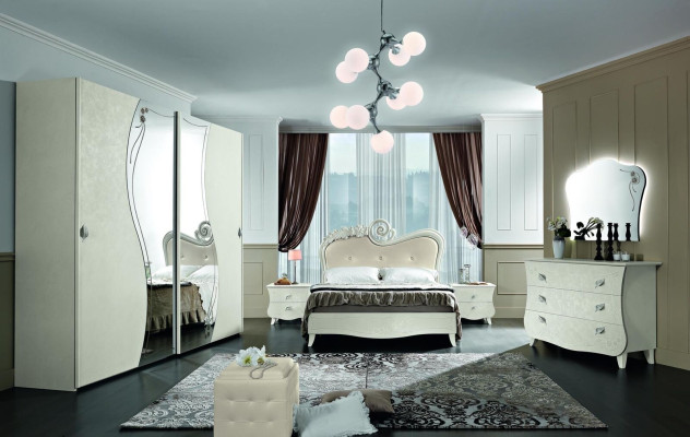 Design Furniture Classic Luxury Beds New Bed 2x Nightstands Bedroom Set 3-Piece