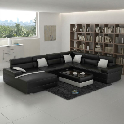 Leather sofa couch living landscape corner sofa corner set design modern sofa F3016 new
