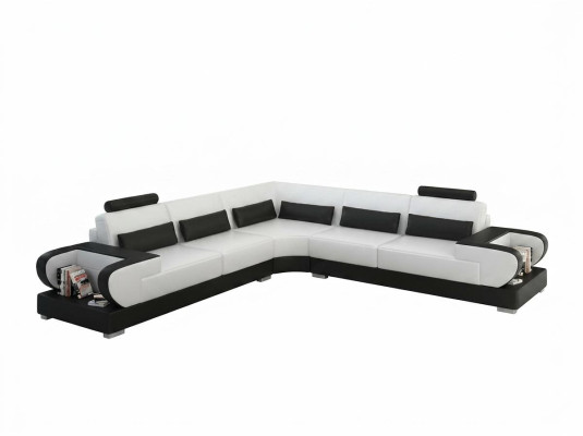 Leather sofa couch living area corner sofa corner set design modern sofa G8003B