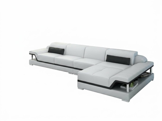 Design Leather Sofa Couch Upholstered Corner Suite Seating Suite Leather Couches 8004C