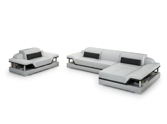 Design leather sofa couch upholstery corner living room set sofas new G8004F