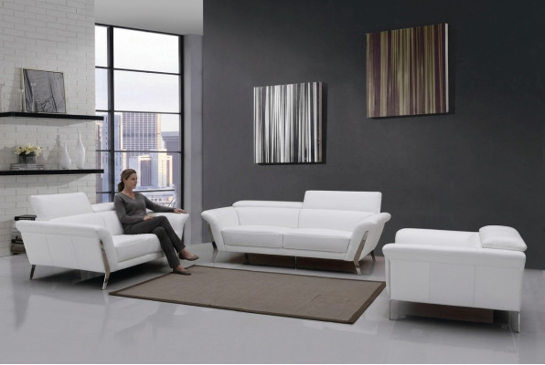 Leather Sofa Set 3+2 (without armchair) Couch Seat Upholstery Suite 1547