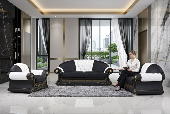 Couch Living Landscape Set Design Modern Sofa 6020 3+2 Seater Sofas