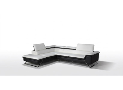 Designer seat cushion leather sofa set couch living landscape L-shape