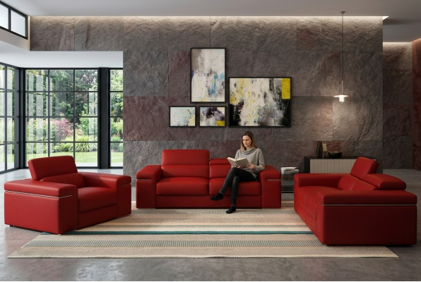 Sofa set couch upholstery leather sofa living room seats 3+2+1 set suites