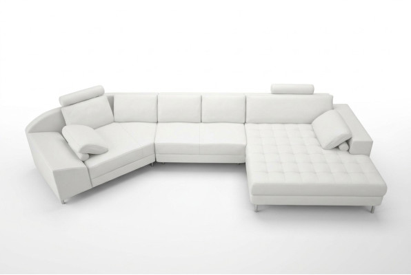 Leather sofa couch living room landscape corner sofa corner suite design modern sofa A1116