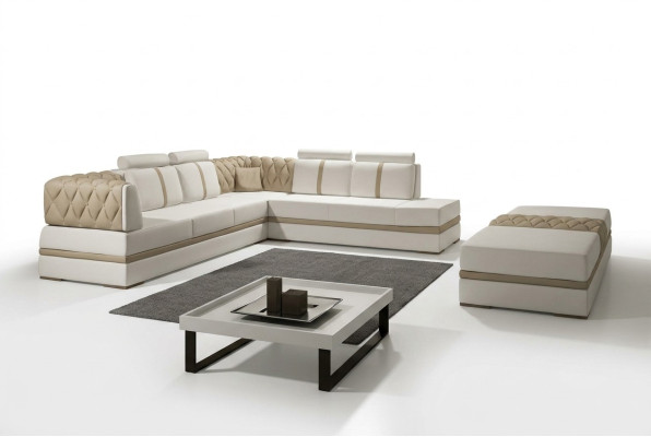 Leather sofa, couch, living area, corner sofa, corner suite, modern design sofa, new A1128