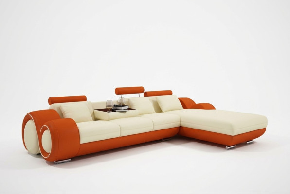 Leather sofa couch living landscape corner sofa corner suite design modern sofa A1163E