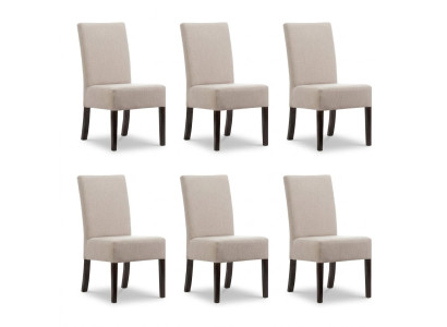 6x Chair Set Upholstered Seat Chairs Suite Waiting Room Office Practice Lounge Club